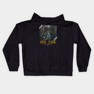 new york tape photgraphy Kids Hoodie